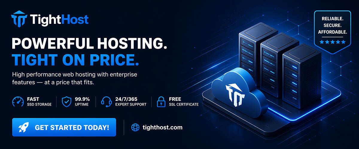 TightHost Web Hosting -  Best Hosting Solution - Visit: https://tighthost.com
